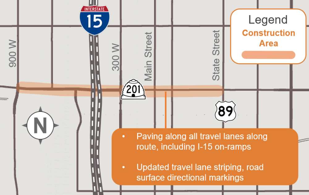 SR-201 Paving Map