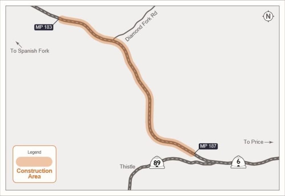 Construction along US-6