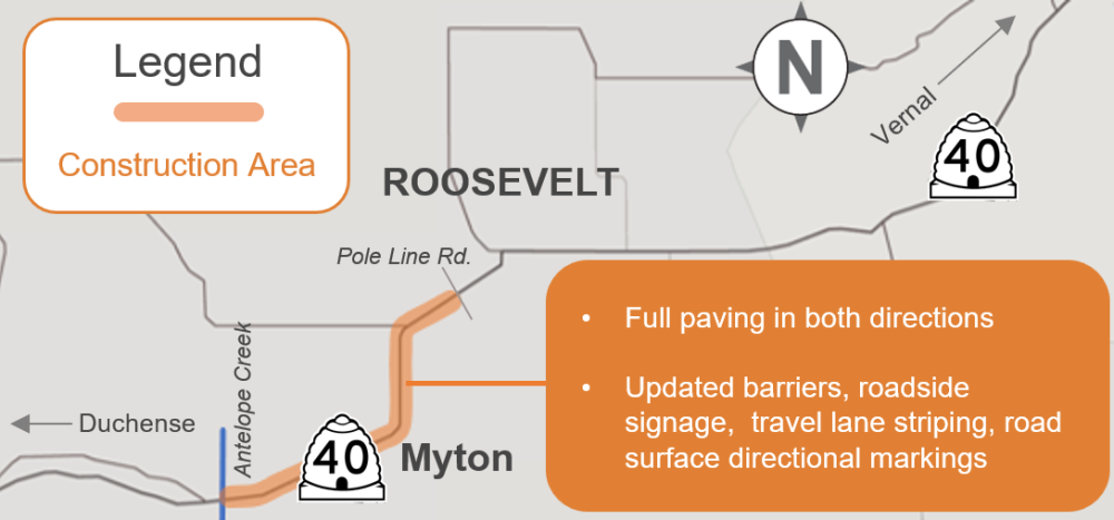 US-40 Paving Map