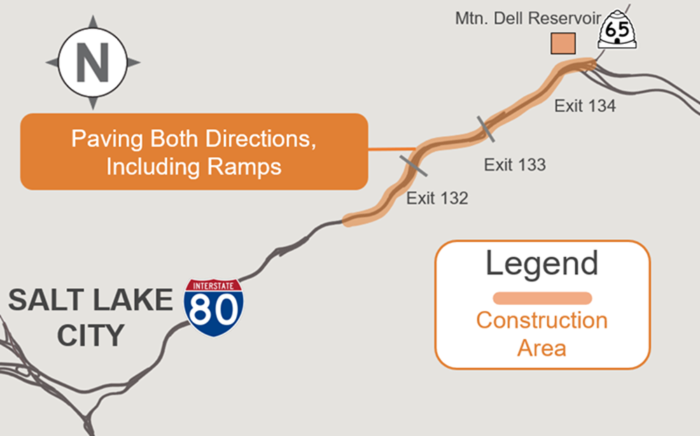 I-80 Parleys Canyon Map