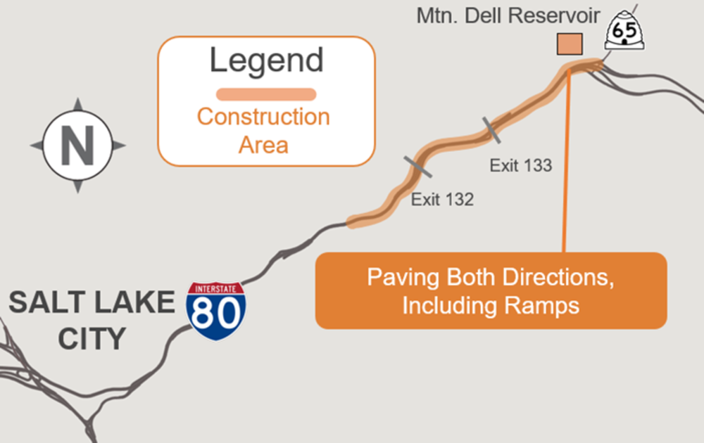 I-80 Parleys Canyon Map