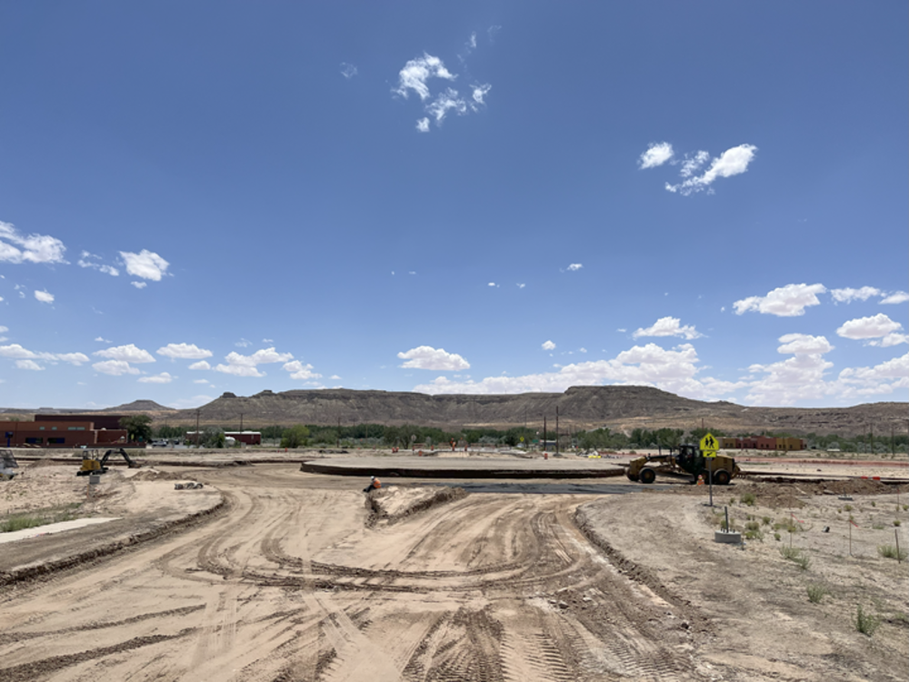 Montezuma Creek Roundabout Grading